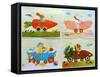 Animal Cars-Christian Kaempf-Framed Stretched Canvas