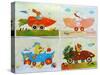 Animal Cars-Christian Kaempf-Stretched Canvas