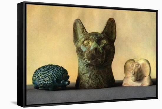 Animal Carvings from the New Kingdom and Late Period, Egypt, 1936-null-Framed Stretched Canvas