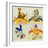 Animal Circus II-Christian Kaempf-Framed Giclee Print