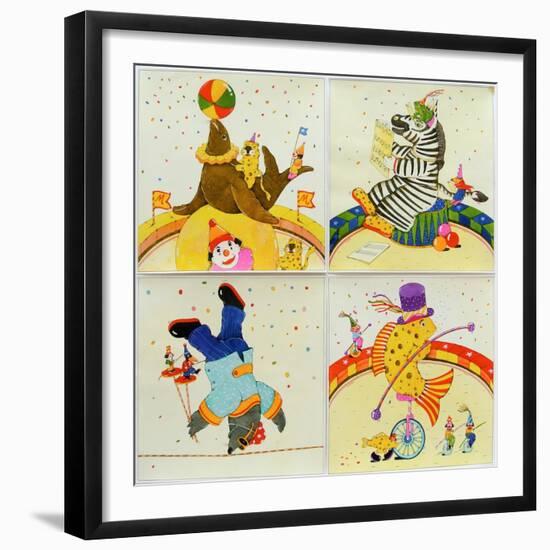 Animal Circus II-Christian Kaempf-Framed Premium Giclee Print