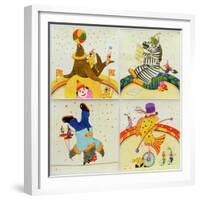 Animal Circus II-Christian Kaempf-Framed Premium Giclee Print