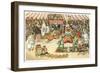 Animal Circus-null-Framed Art Print