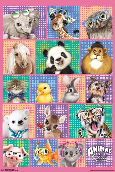 Animal Club- Hip Group-null-Lamina Framed Poster