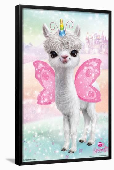 ANIMAL CLUB - LAMA UNICORN-null-Framed Poster