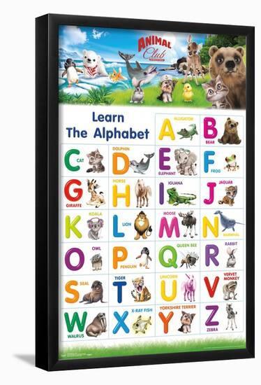 Animal Club - Letters ABC-Trends International-Framed Poster