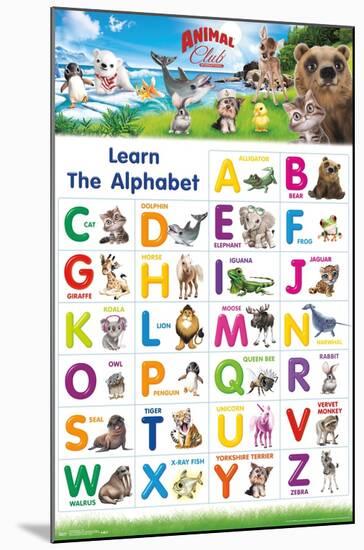 Animal Club - Letters ABC-Trends International-Mounted Poster