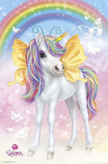 ANIMAL CLUB - UNICORN-null-Lamina Framed Poster