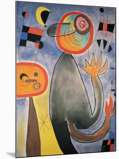 Animal Composition-Joan Miro-Mounted Art Print