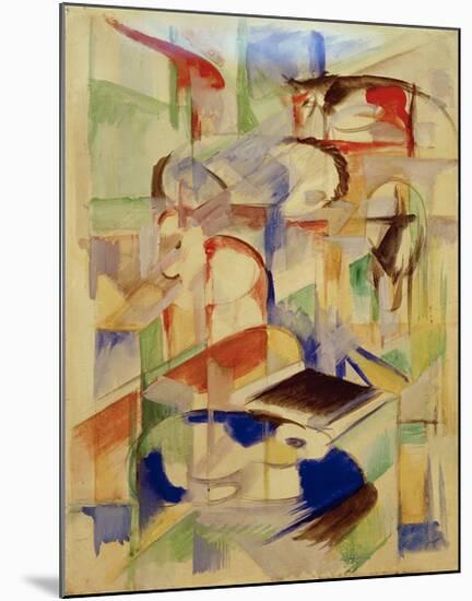 Animal Composition-Franz Marc-Mounted Giclee Print