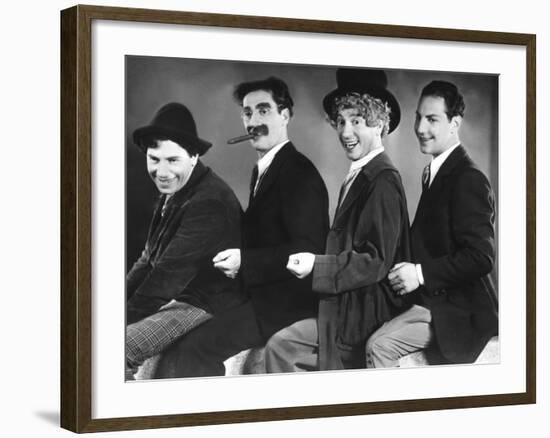 Animal Crackers, Chico Marx, Groucho Marx, Harpo Marx, Zeppo Marx, 1930-null-Framed Photo