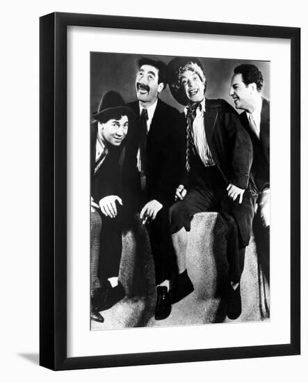 Animal Crackers, Chico Marx, Groucho Marx, Harpo Marx, Zeppo Marx, 1930-null-Framed Premium Photographic Print