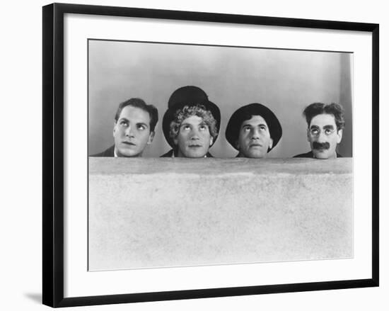 Animal Crackers, Zeppo Marx, Harpo Marx, Chico Marx, Groucho Marx, 1930-null-Framed Premium Photographic Print