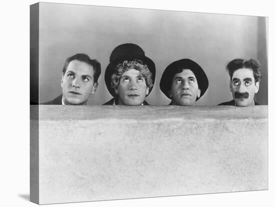 Animal Crackers, Zeppo Marx, Harpo Marx, Chico Marx, Groucho Marx, 1930-null-Stretched Canvas