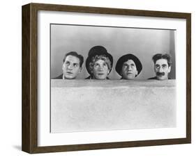 Animal Crackers, Zeppo Marx, Harpo Marx, Chico Marx, Groucho Marx, 1930-null-Framed Photo