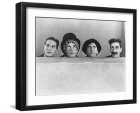 Animal Crackers, Zeppo Marx, Harpo Marx, Chico Marx, Groucho Marx, 1930-null-Framed Photo