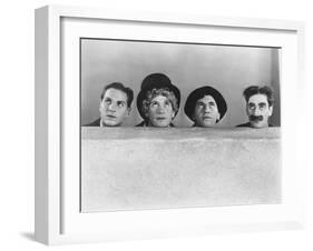 Animal Crackers, Zeppo Marx, Harpo Marx, Chico Marx, Groucho Marx, 1930-null-Framed Photo