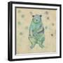 Animal Dots Neutral I-Judi Bagnato-Framed Art Print