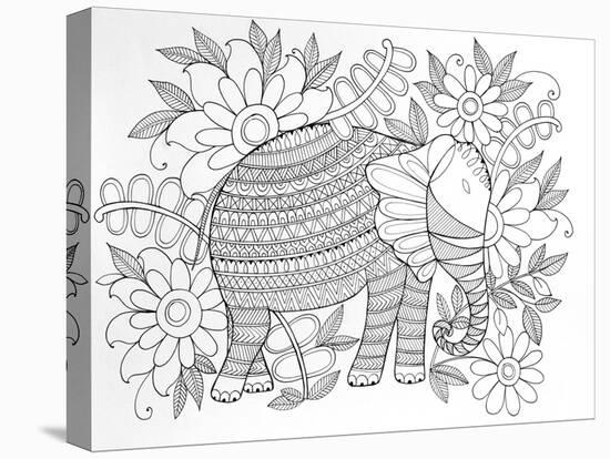 Animal Elephant 6-Neeti Goswami-Stretched Canvas