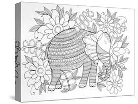 Animal Elephant 6-Neeti Goswami-Stretched Canvas