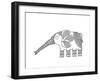 Animal Elephant Baby-Neeti Goswami-Framed Art Print