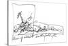 Animal Farm, p118 Chapt 8, 1995 (drawing)-Ralph Steadman-Stretched Canvas
