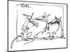 Animal Farm, p8 Chapt 1, 1995 (drawing)-Ralph Steadman-Mounted Giclee Print