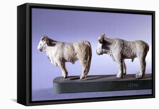 Animal Figures, Bronze Votive Statues from Kabeiron of Thebes, Boeotia-null-Framed Stretched Canvas