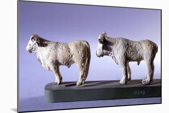 Animal Figures, Bronze Votive Statues from Kabeiron of Thebes, Boeotia-null-Mounted Giclee Print