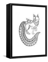 Animal Fox 1-Neeti Goswami-Framed Stretched Canvas