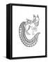 Animal Fox 1-Neeti Goswami-Framed Stretched Canvas