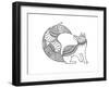 Animal Fox 2-Neeti Goswami-Framed Art Print