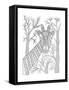 Animal Giraffe 2-Neeti Goswami-Framed Stretched Canvas