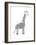 Animal Giraffe-Neeti Goswami-Framed Art Print