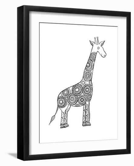 Animal Giraffe-Neeti Goswami-Framed Art Print