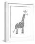 Animal Giraffe-Neeti Goswami-Framed Art Print