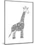 Animal Giraffe-Neeti Goswami-Mounted Art Print