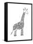 Animal Giraffe-Neeti Goswami-Framed Stretched Canvas