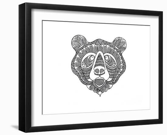 Animal Head Bear-Neeti Goswami-Framed Art Print