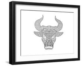 Animal Head Bull-Neeti Goswami-Framed Art Print