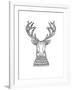 Animal Head Deer 1-Neeti Goswami-Framed Art Print