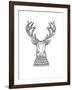 Animal Head Deer 1-Neeti Goswami-Framed Art Print