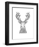 Animal Head Deer 1-Neeti Goswami-Framed Art Print