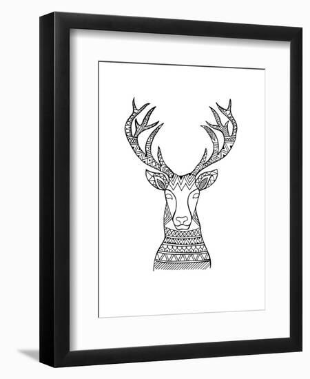 Animal Head Deer 1-Neeti Goswami-Framed Art Print