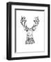 Animal Head Deer 1-Neeti Goswami-Framed Art Print