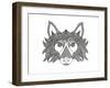 Animal Head Fox-Neeti Goswami-Framed Art Print