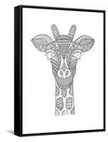 Animal Head Giraffe-Neeti Goswami-Framed Stretched Canvas