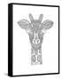 Animal Head Giraffe-Neeti Goswami-Framed Stretched Canvas