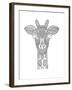 Animal Head Giraffe-Neeti Goswami-Framed Art Print