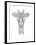 Animal Head Giraffe-Neeti Goswami-Framed Art Print